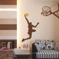 Etiqueta engomada desprendible casera de las decoraciones del Pvc de la pared de los niños de la impresión del baloncesto